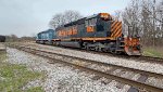 WE 6353 now trails through the one time Kent Yard of the Erie RR.